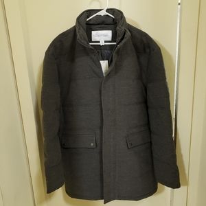 Calvin Klein wool blend puffer jacket